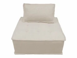 Sweeek Módulo para sofá modular en tela lisa, 1 plaza