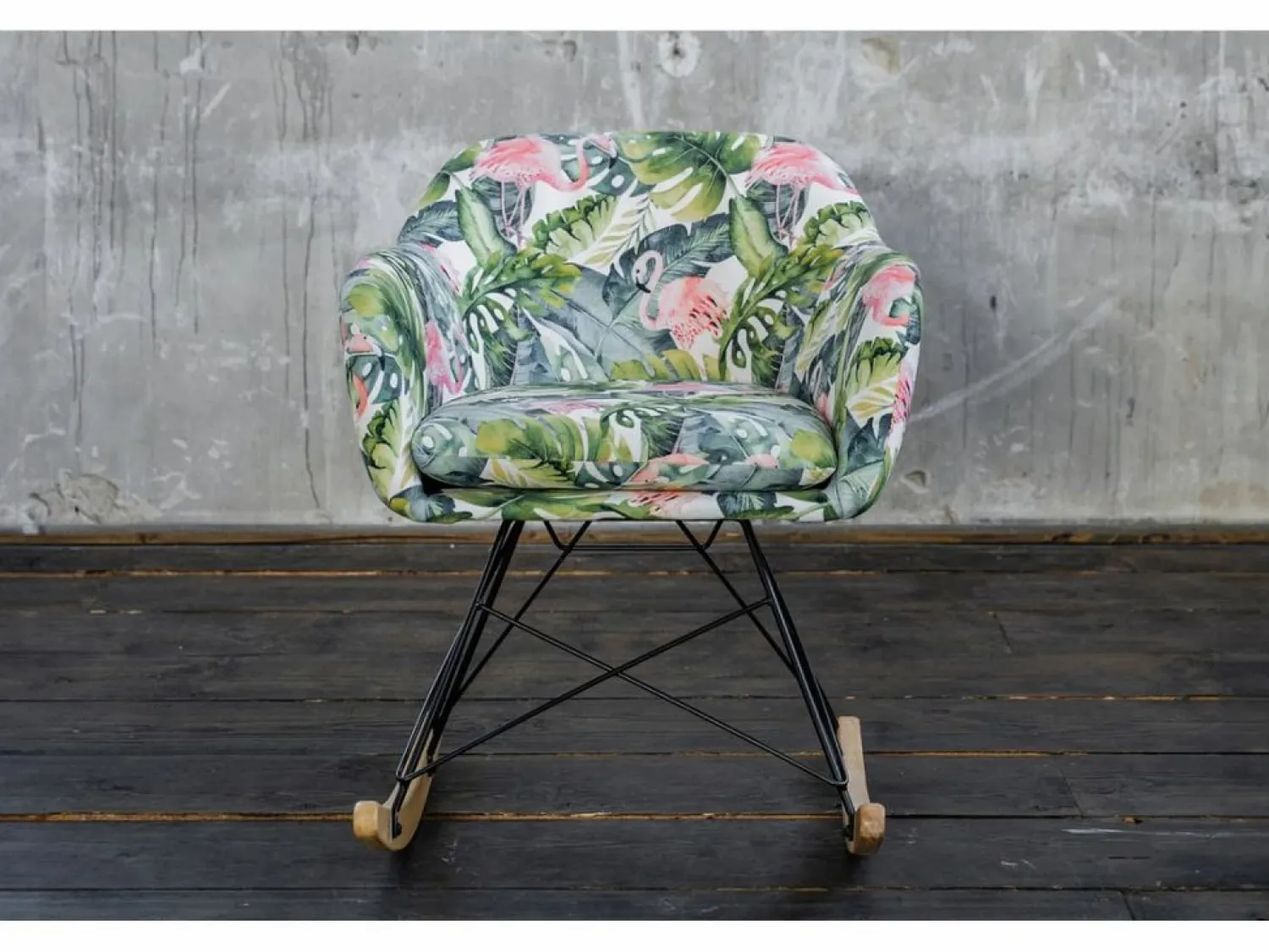 Clearance mecedora - tela tejida - STELLA Sillón Balancín