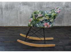 Clearance mecedora - tela tejida - STELLA Sillón Balancín