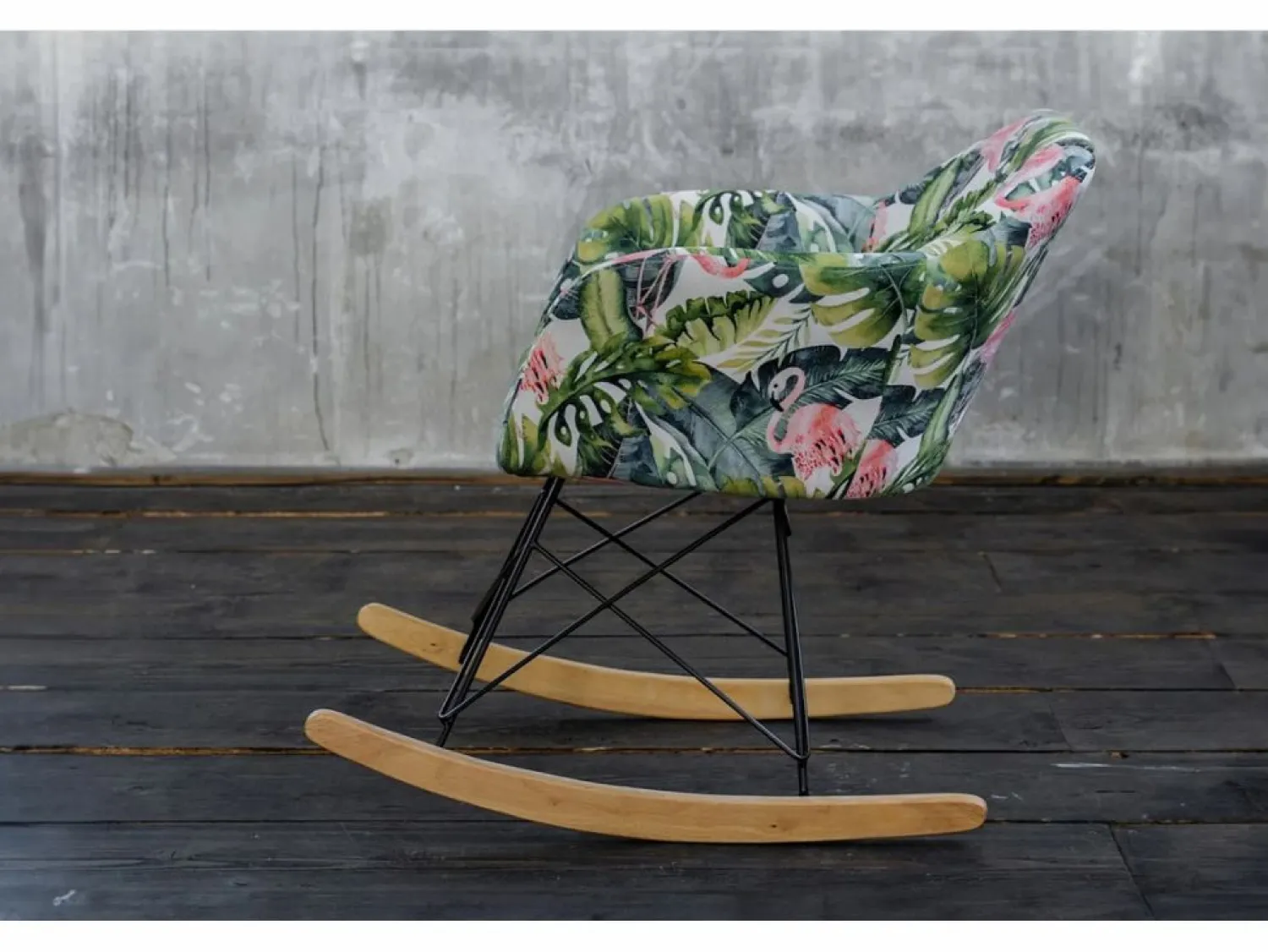 Clearance mecedora - tela tejida - STELLA Sillón Balancín