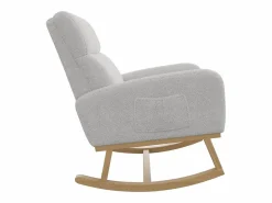 Mecedora con respaldo - bolsillos laterales - forro polar suave - Sillón Balancín