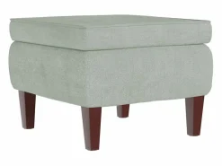 Clearance Mecedora con respaldo alto de terciopelo y madera maciza Sillón Balancín