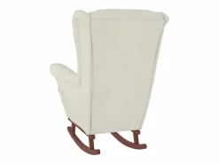 Sale Mecedora con respaldo alto de terciopelo y madera maciza Sillón Balancín