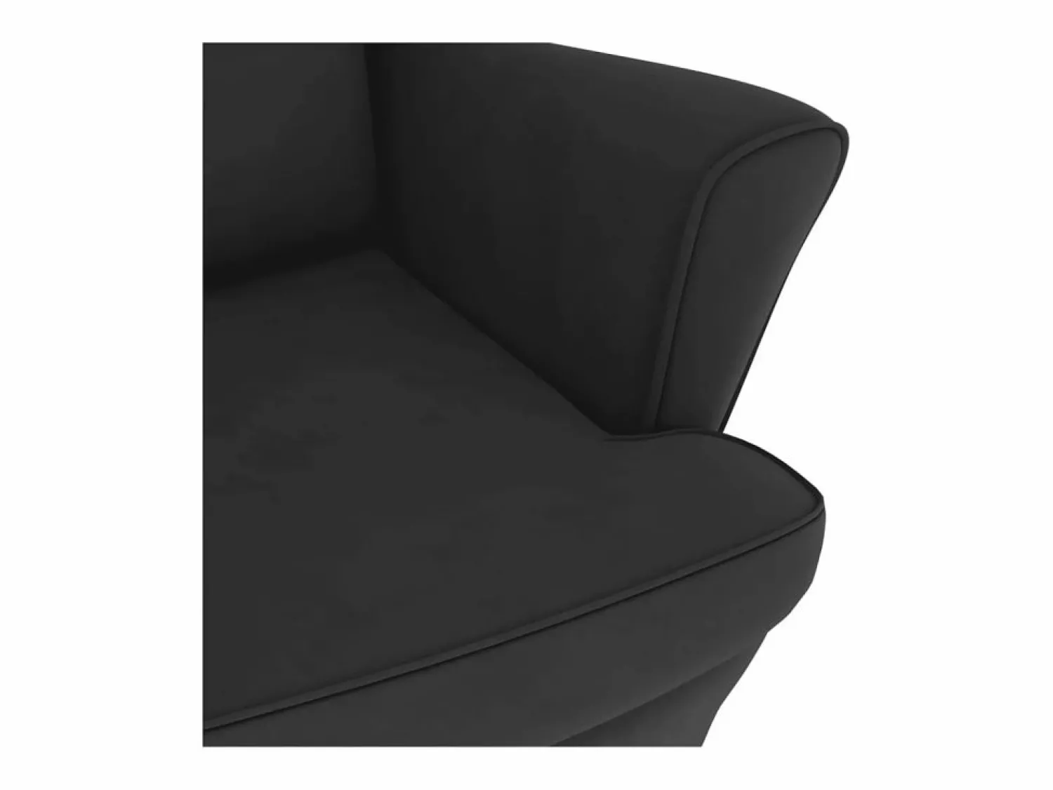 Best Mecedora con respaldo alto de terciopelo y madera maciza Sillón Balancín