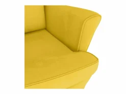 Outlet Mecedora con respaldo alto de terciopelo madera maciza Sillón Balancín