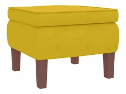 Outlet Mecedora con respaldo alto de terciopelo madera maciza Sillón Balancín