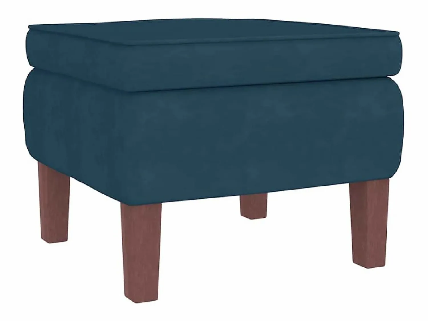 vidaxl Mecedora con respaldo alto de terciopelo y madera maciza