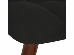 Clearance Mecedora con taburete de terciopelo Sillón Balancín