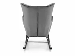 Best Mecedora de diseño en terciopelo con reposabrazos Market Sillón Balancín