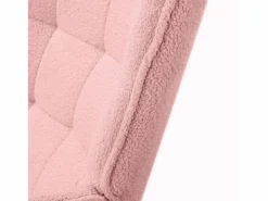 Sale Mecedora de peluche de osito de peluche, sillón de lectura acolchado, respaldo a cuadros, color Rosa