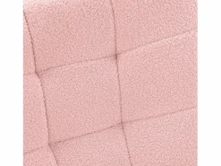 Sale Mecedora de peluche de osito de peluche, sillón de lectura acolchado, respaldo a cuadros, color Rosa