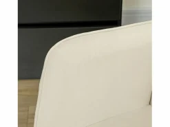 Hauss Spole Mecedora de terciopelo con reposabrazos, base de madera, estructura negra