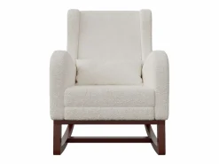 Mecedora, Mecedora - Silla con patas retráctiles - Blanca