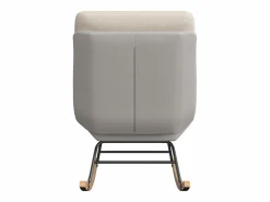 Hot Mecedora tapizada con respaldo ajustable para sala de estar y dormitorio Blanco
