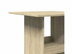 Clicnbuy Mesa alta bar con almacenaje madera roble Sonoma 60x60x102 cm