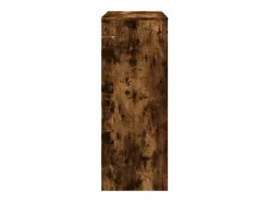 Clicnbuy Mesa alta bar con estantes roble ahumado 90x40x103,5 cm