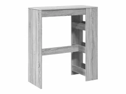Online Clicnbuy Mesa alta bar con estantes madera Sonoma 90x47,5x103,5 cm Gris