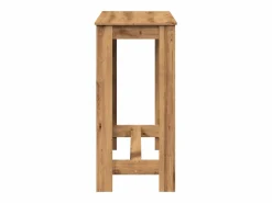 New vidaxl Mesa alta bar madera ingeniería roble artisian 102x50x103,5 cm Marru00f3n