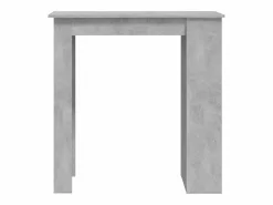 Clicnbuy Mesa alta con estante almacenaje hormigón 102x50x103,5 cm
