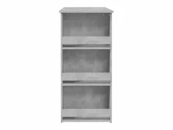 Clicnbuy Mesa alta con estante almacenaje hormigón 102x50x103,5 cm