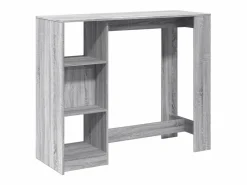 Best Clicnbuy Mesa alta con estante Sonoma 124x46x103,5 cm Gris