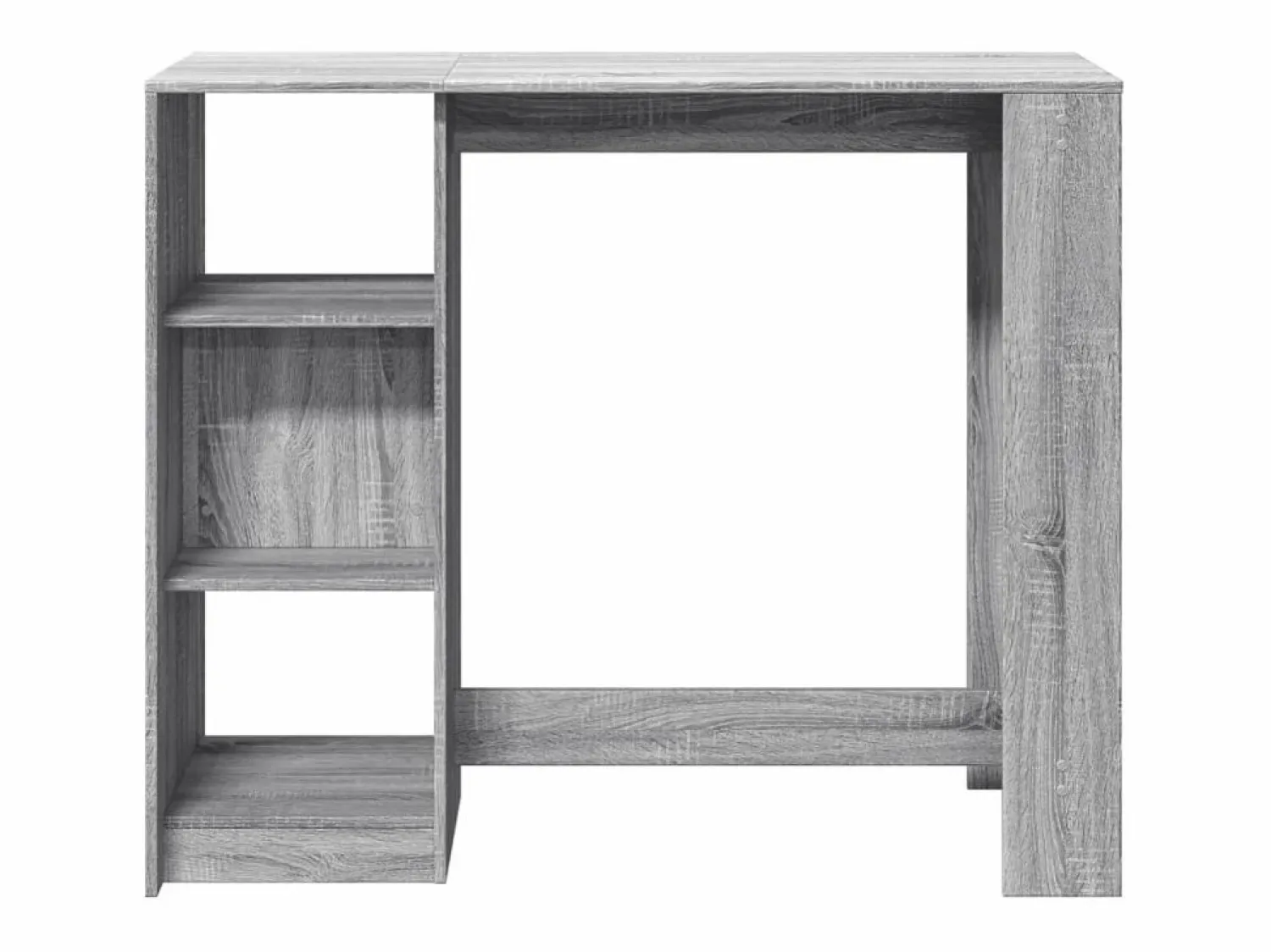 Best Clicnbuy Mesa alta con estante Sonoma 124x46x103,5 cm Gris