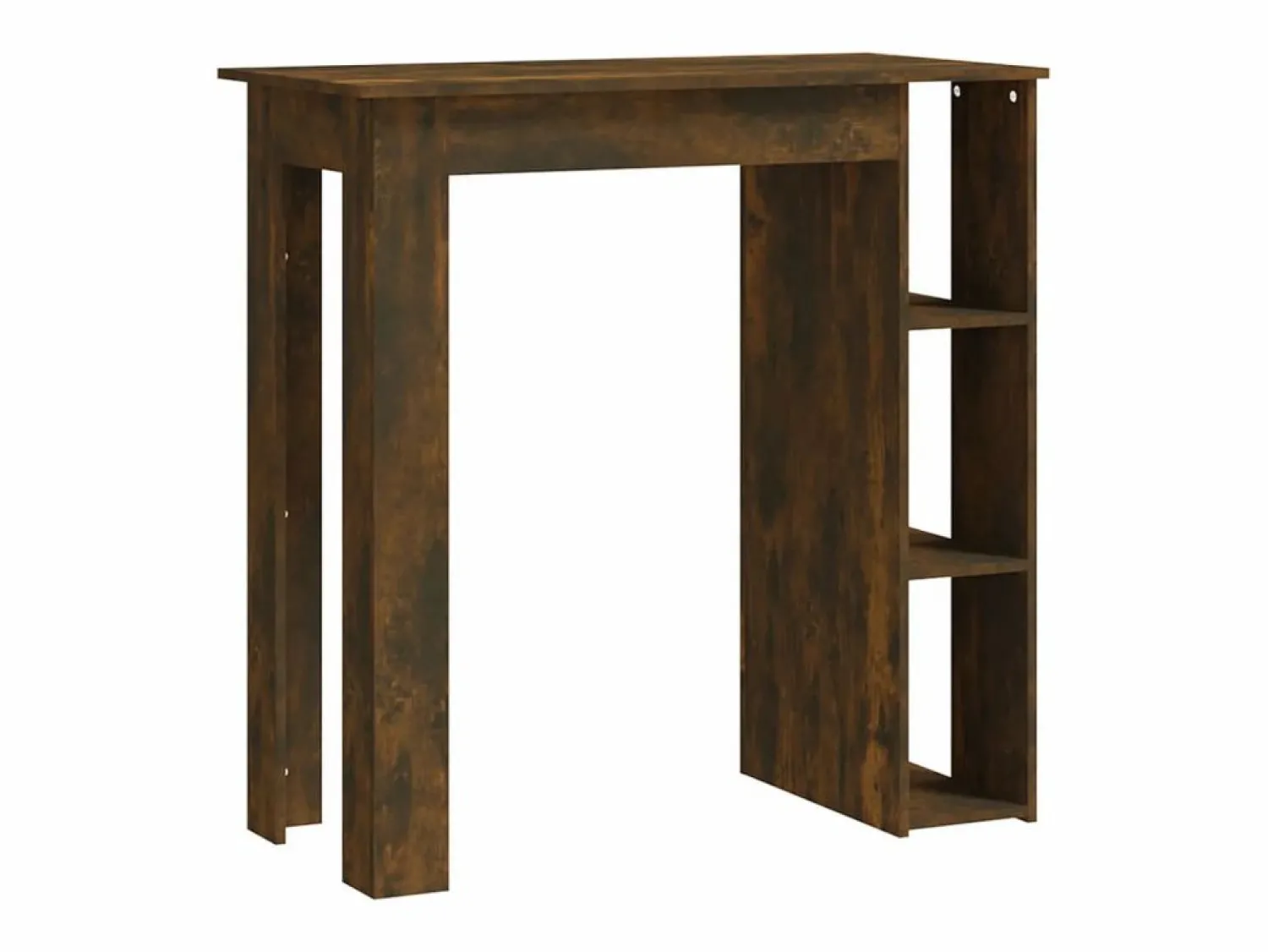 Mesa alta con estante roble ahumado 102x50x103,5 cm ES946550
