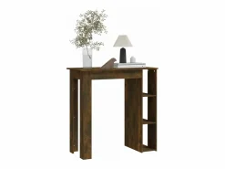Mesa alta con estante roble ahumado 102x50x103,5 cm ES946550