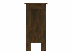 Clicnbuy Mesa alta con estante roble Sonoma 102x50x103,5 cm Marru00f3n