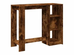 Discount Mesa alta con estante roble ahumado 124x46x103,5 cm Mueble Bar