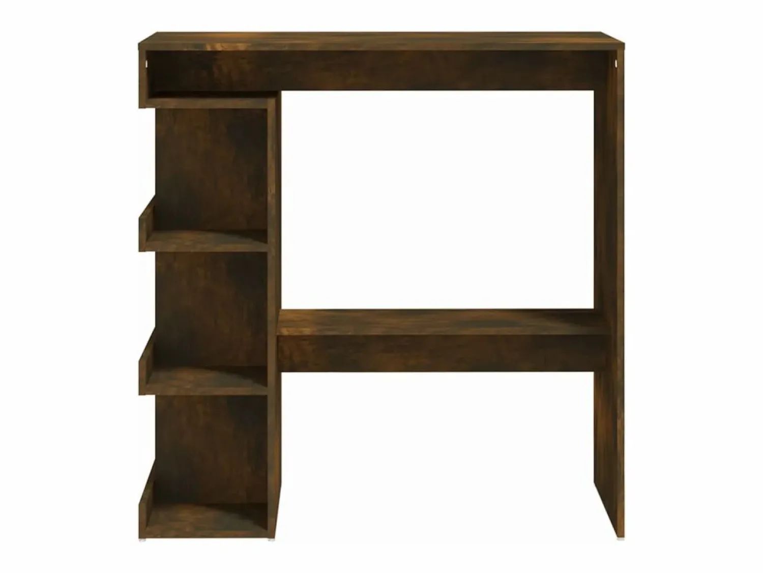 Online Mesa alta con estante roble ahumado 100x50x101,5 cm ES905761 Marru00f3n