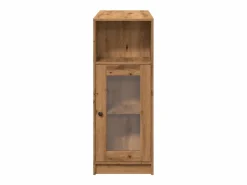 Mesa alta con estantes madera roble artisian 101x40x103,5 cm Mesa Alta