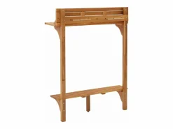 Hot Clicnbuy Mesa alta de balcón de madera de acacia maciza 90x37x122,5 cm Marru00f3n