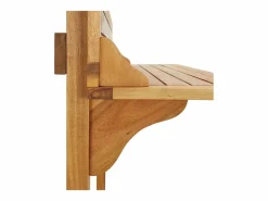 Hot Clicnbuy Mesa alta de balcón de madera de acacia maciza 90x37x122,5 cm Marru00f3n