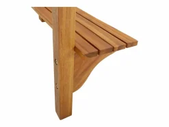 Hot Clicnbuy Mesa alta de balcón de madera de acacia maciza 90x37x122,5 cm Marru00f3n