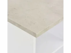 Mesa alta de bar y gris hormigón 60x60x110 cm ES950254