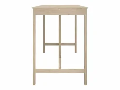 New Mesa alta de bar de madera maciza de pino 180x80x110 cm Mesa Alta