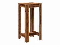 Clicnbuy Mesa alta de bar madera de ingeniería envejecida 51x50x103,5 cm