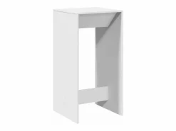 vidaxl Mesa alta de bar madera de ingeniería blanca 51x50x103,5 cm