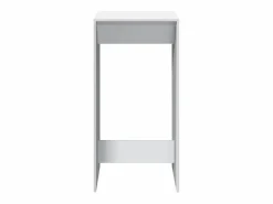 vidaxl Mesa alta de bar madera de ingeniería blanca 51x50x103,5 cm