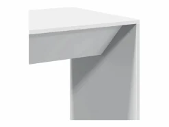vidaxl Mesa alta de bar madera de ingeniería blanca 51x50x103,5 cm