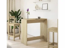 Sale Mesa alta de bar madera ingeniería roble Sonoma 102x50x103,5 cm Mesa Alta