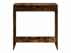 Online Clicnbuy Mesa alta de bar madera ingeniería roble ahumado 102x50x103,5cm Marru00f3n