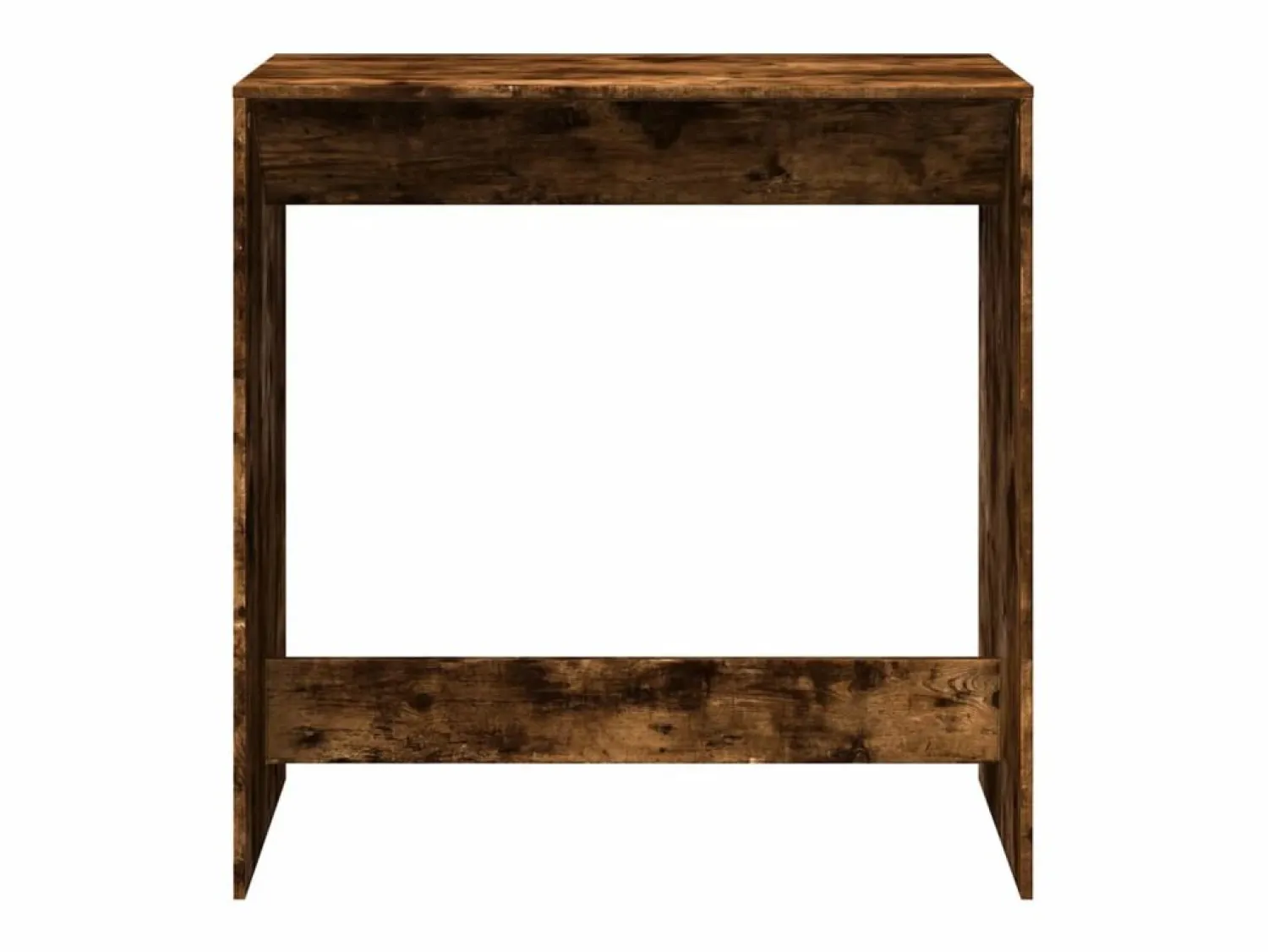 Online Clicnbuy Mesa alta de bar madera ingeniería roble ahumado 102x50x103,5cm Marru00f3n