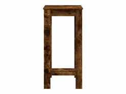 New Mesa alta de bar madera ingeniería roble ahumado 51x50x103,5 cm Mesa Alta