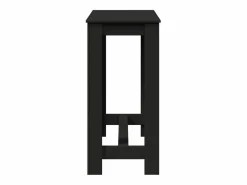 Best Mesa alta de bar madera ingeniería negra 102x50x103,5 cm Mesa Alta