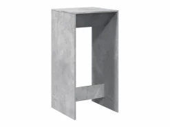 Clicnbuy Mesa alta de bar madera ingeniería hormigón 51x50x103,5 cm