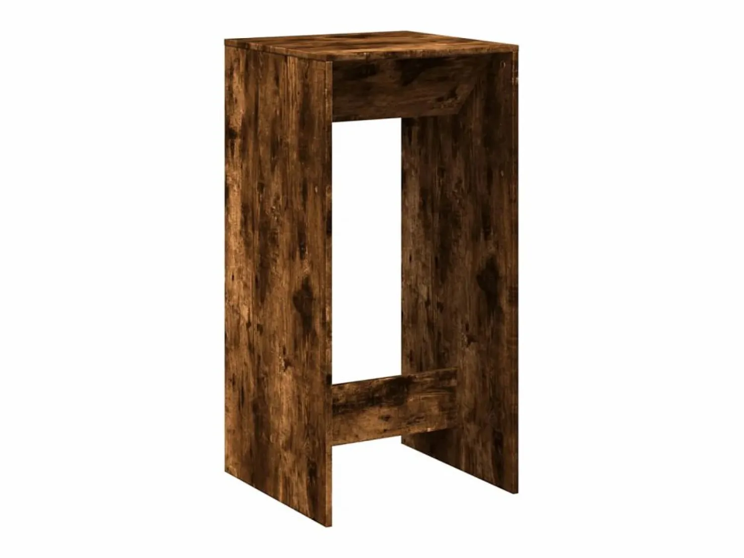Mesa alta de bar madera ingeniería roble ahumado 51x50x103,5 cm Mueble Bar