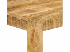 Clicnbuy Mesa alta de bar madera maciza de mango 112x55x108 cm