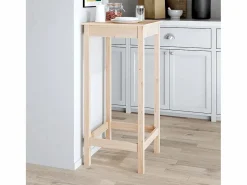 Mesa alta de bar madera maciza de pino 50x50x110 cm Mueble Bar